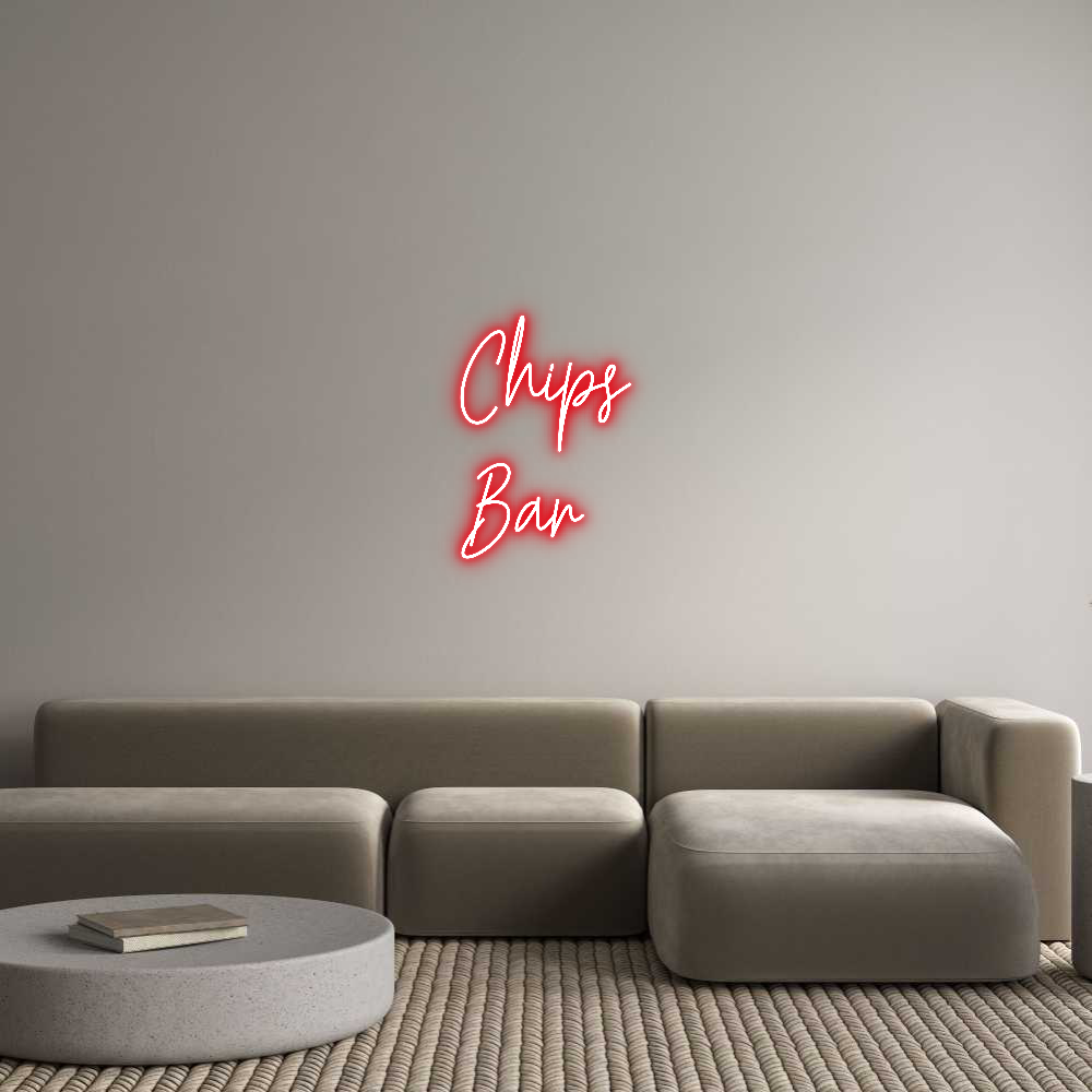 Custom Neon Text- Chips
Bar