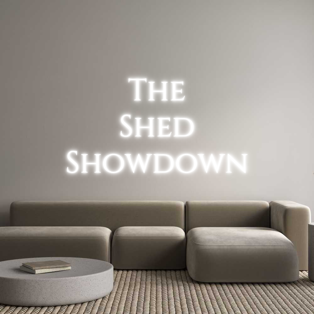 Custom Neon Text - The
Shed
Sh...