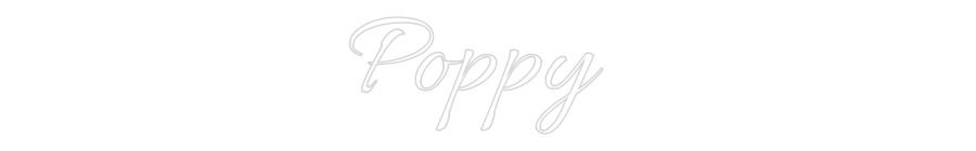 Custom Neon Text - Poppy