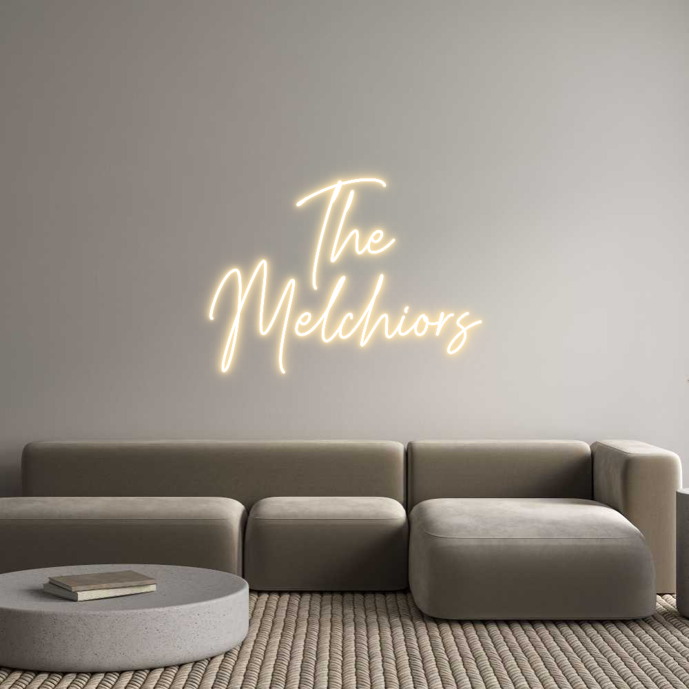 Custom Neon Text- The
Melchiors