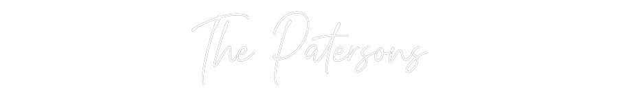 Custom Neon Text- The Patersons