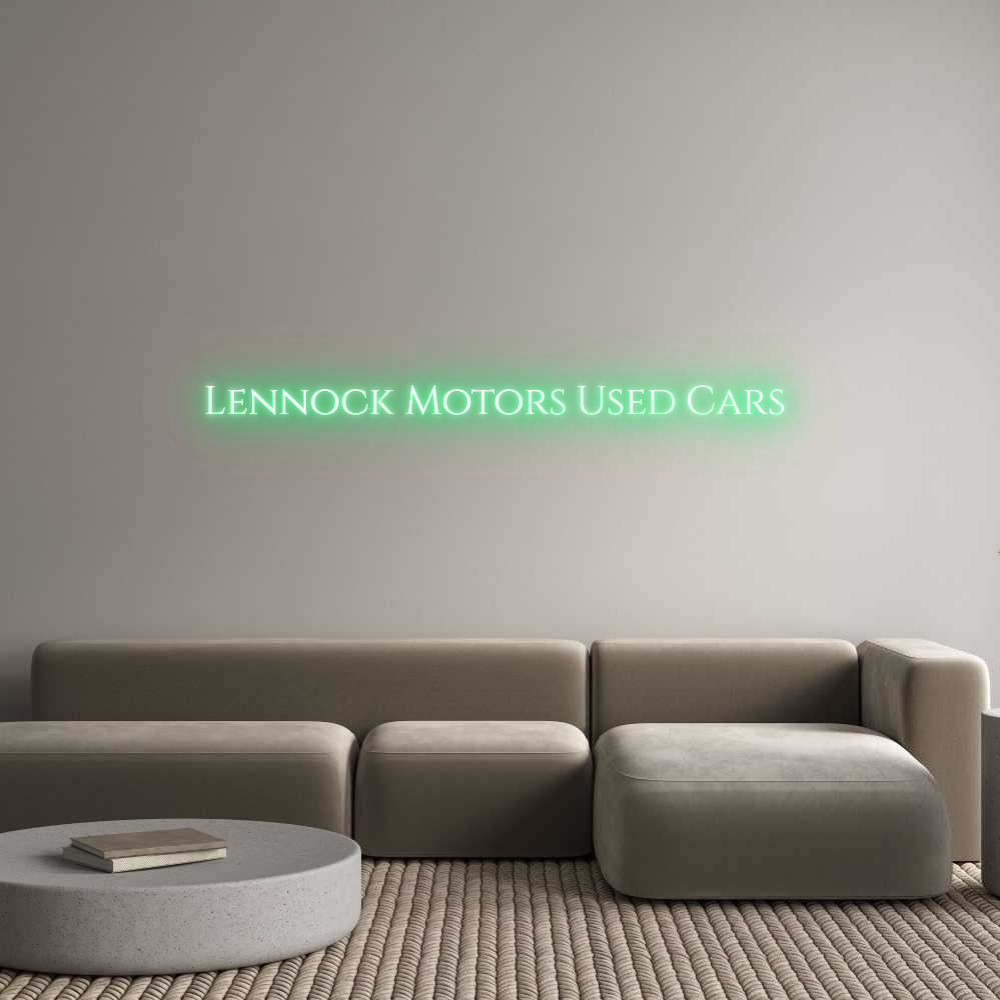 Custom Neon Text - Lennock Motor...