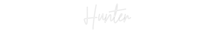 Custom Neon Text- Hunter