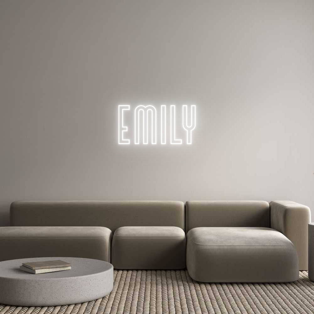 Custom Neon Text- Emily