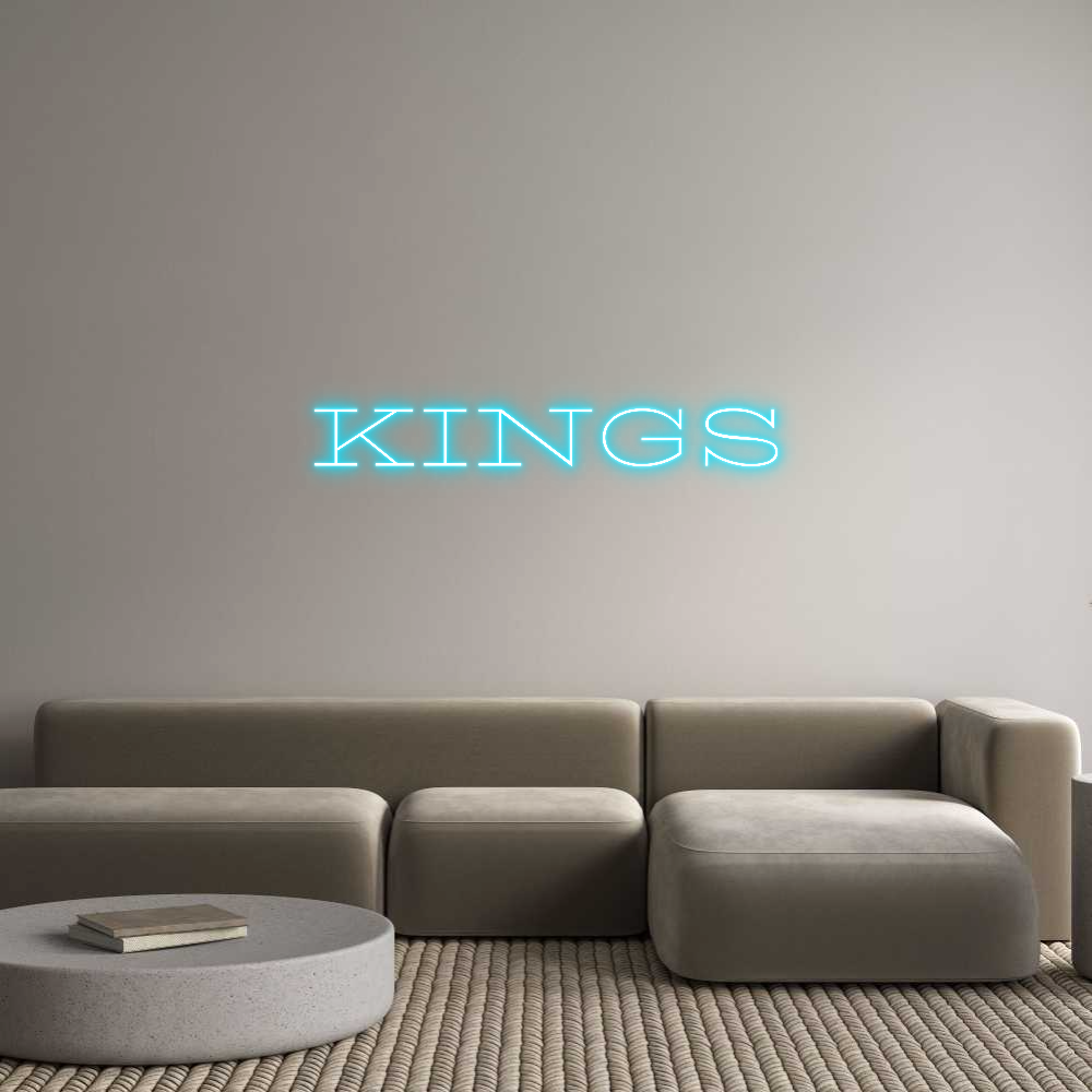 Custom Neon Text- KINGS