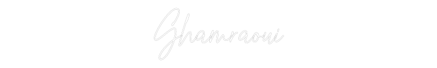 Custom Neon Text- Ghamraoui