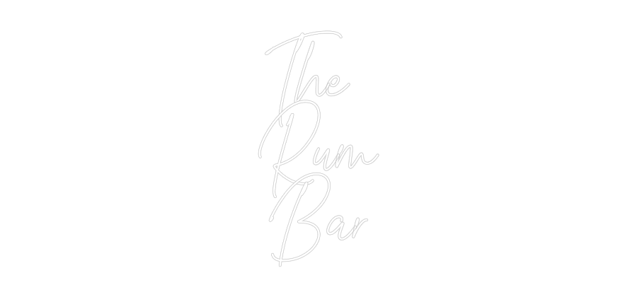 Custom Neon Text- The 
Rum
Bar