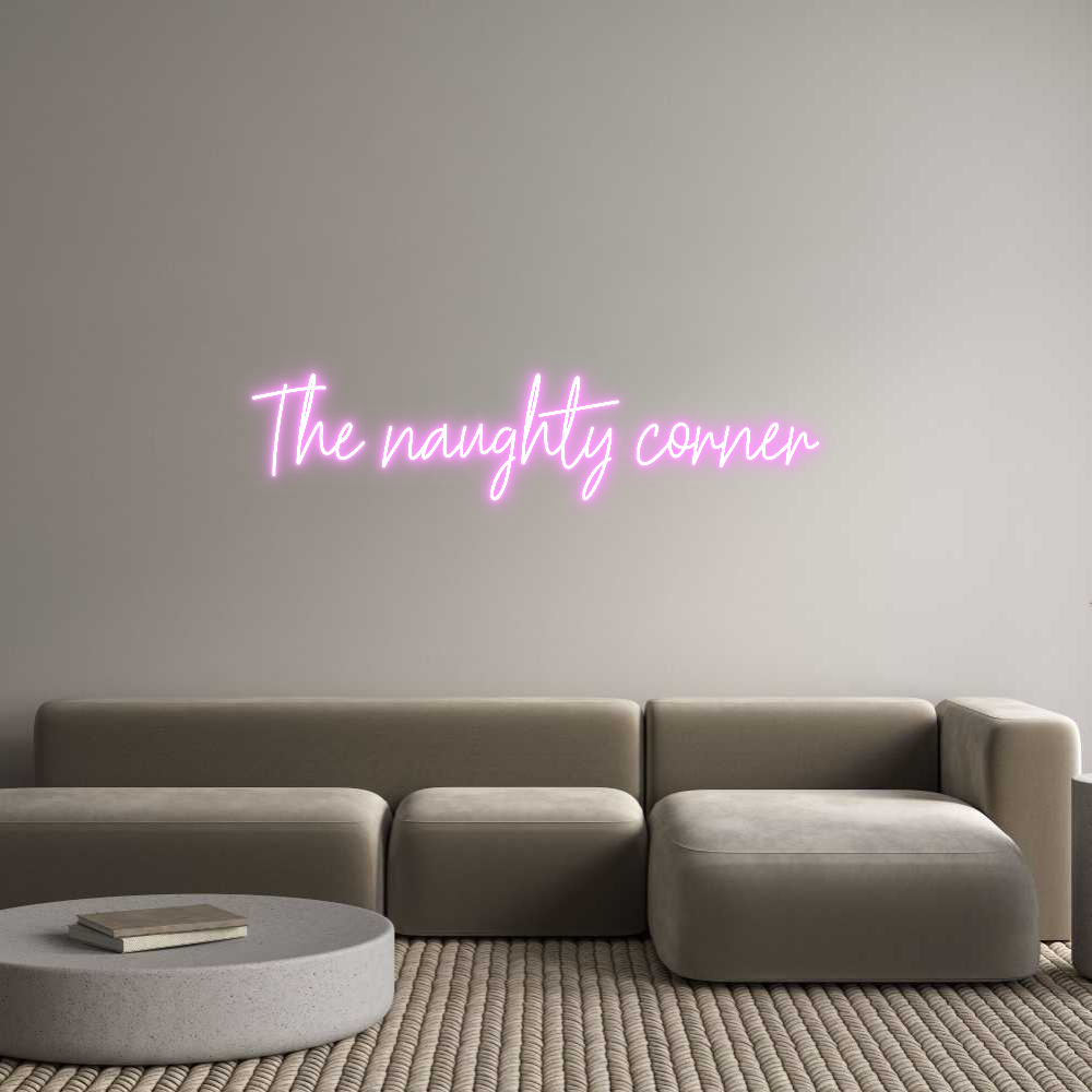 Custom Neon Text - The naughty c...