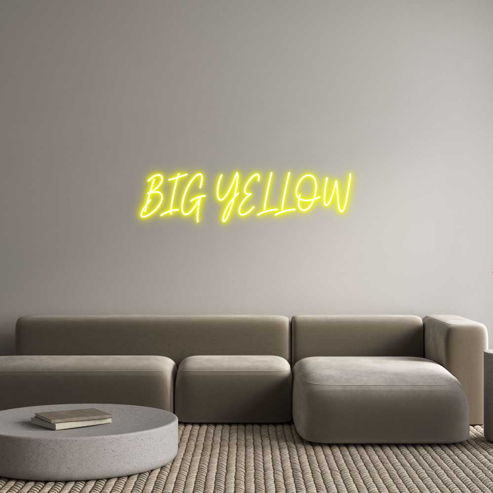 Custom Neon Text- BIG YELLOW