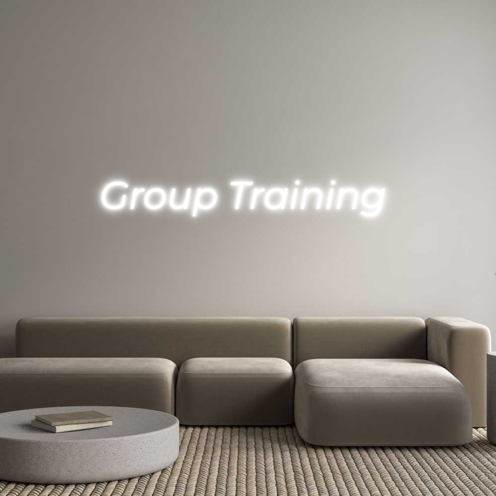 Custom Neon Text- Group Training