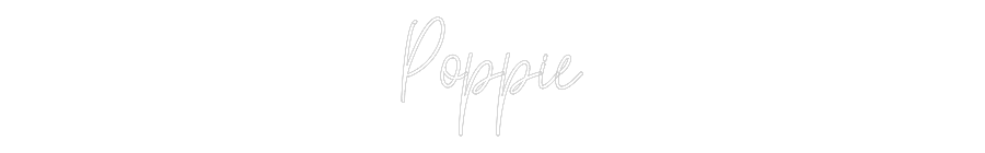 Custom Neon Text - Poppie