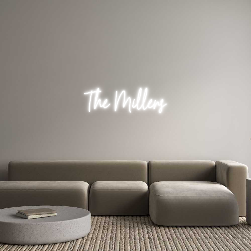 Custom Neon Text - The Millers