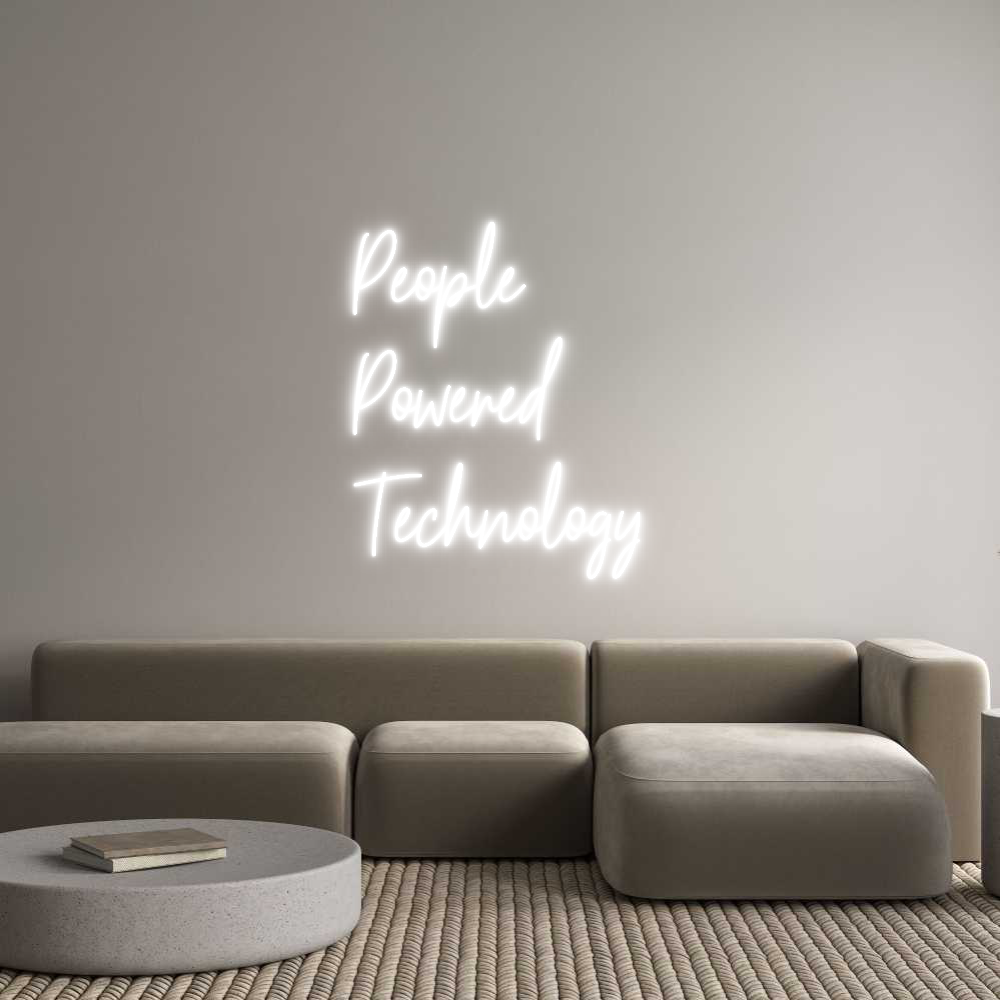 Custom Neon Text- People
Power...