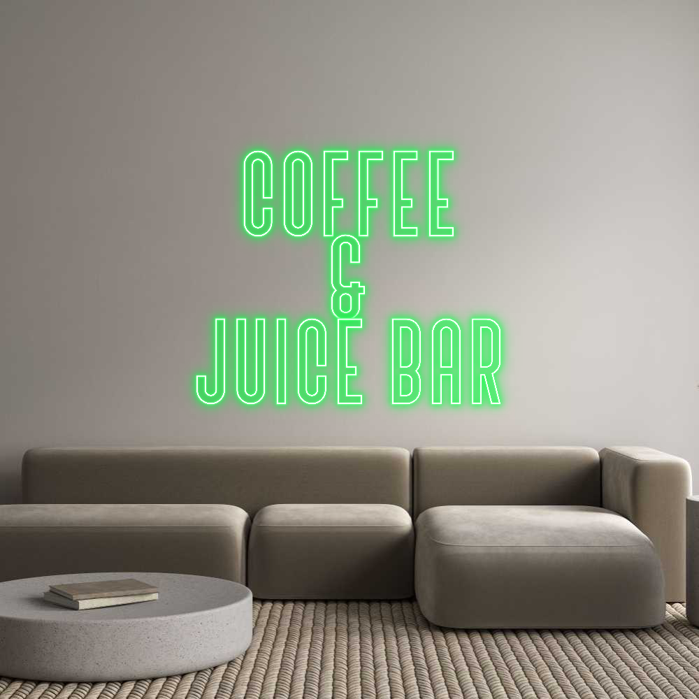 Custom Neon Text- coffee
 & 
...