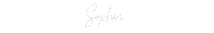 Custom Neon Text- Sophia