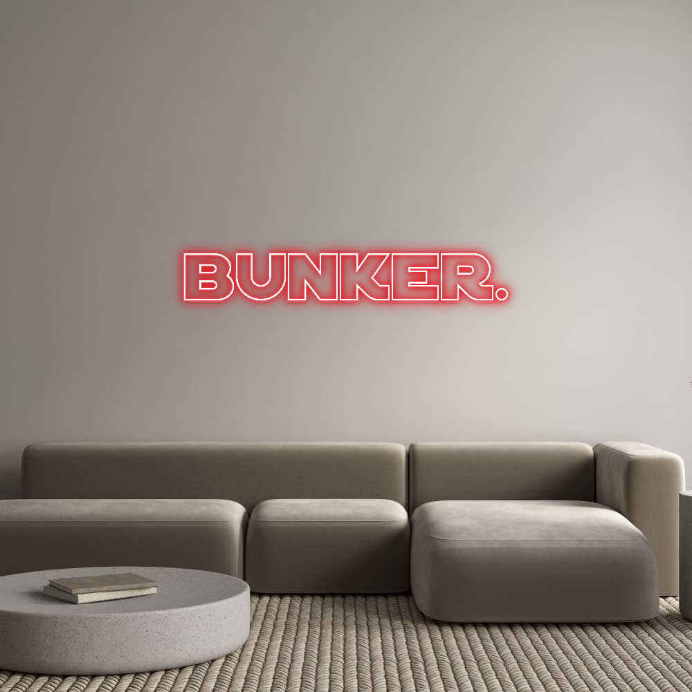 Custom Neon Text- Bunker.