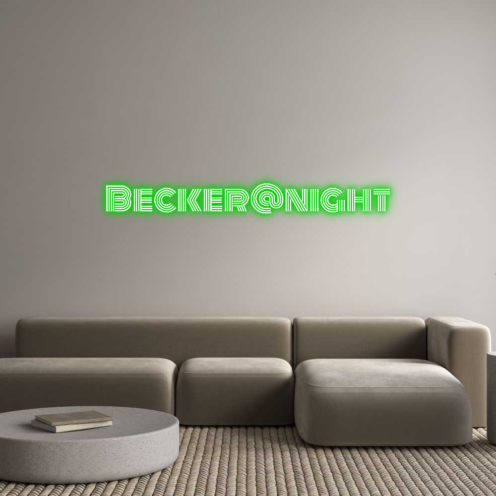 Custom Neon Text - Becker@night