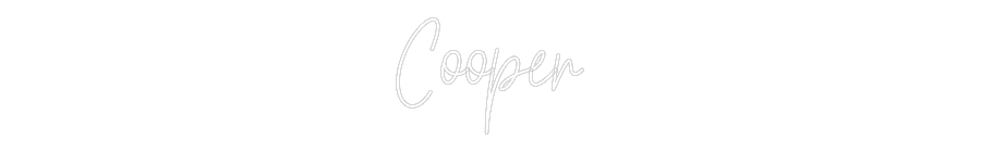 Custom Neon Text- Cooper