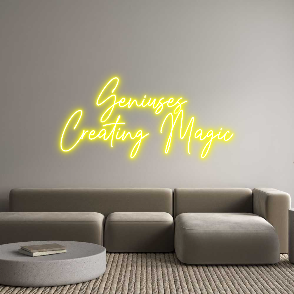 Custom Neon Text - Geniuses 
Cr...