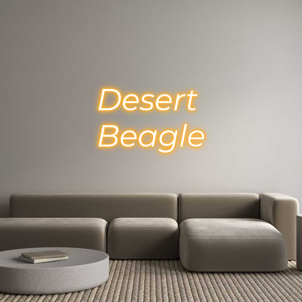 Custom Neon Text- Desert
Beagle