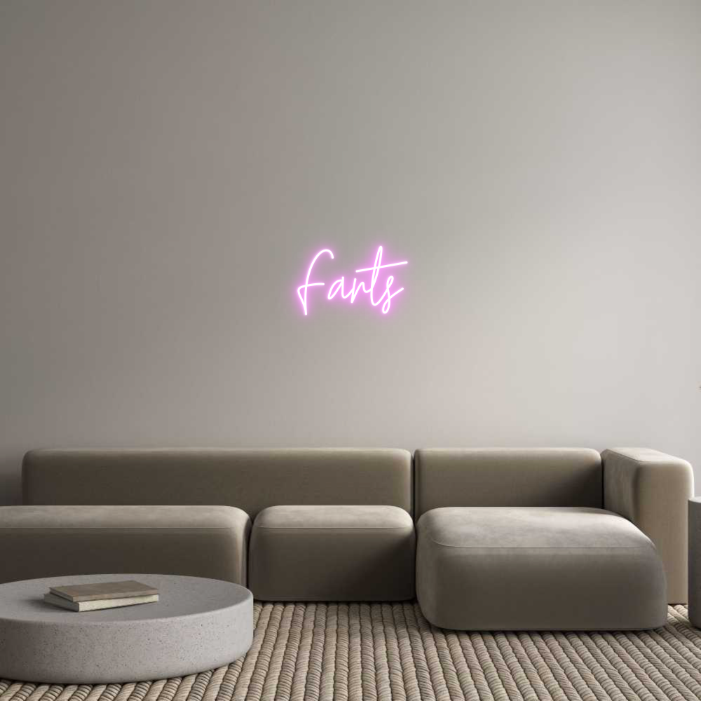 Custom Neon Text - Farts