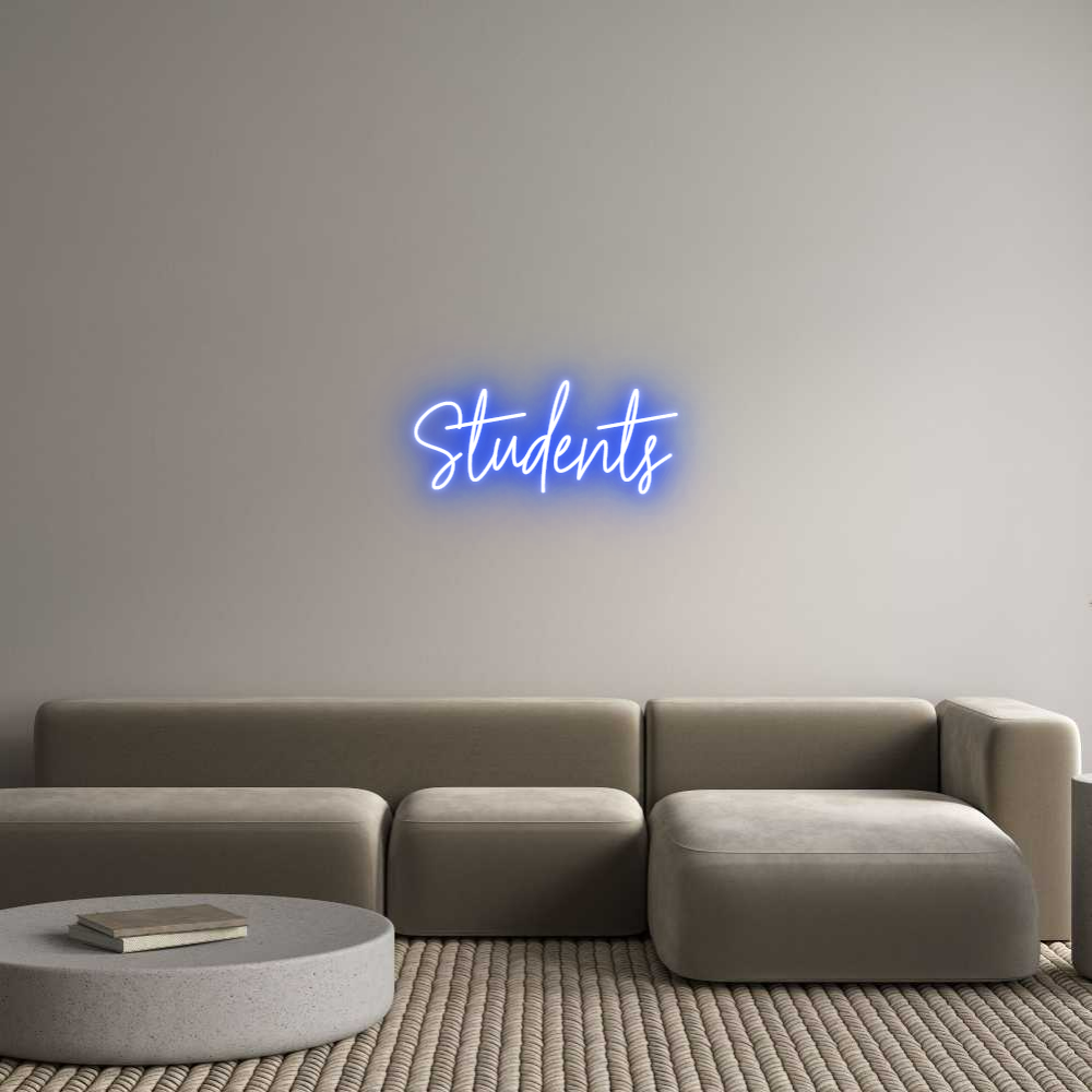 Custom Neon Text- Students