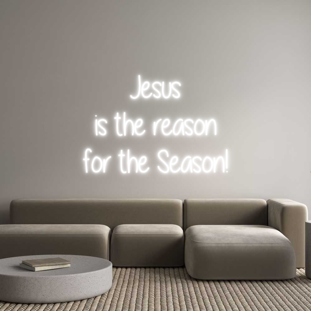 Custom Neon Text- Jesus
 is th...