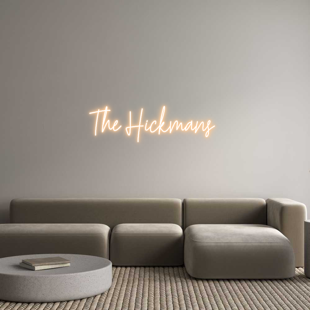 Custom Neon Text - The Hickmans