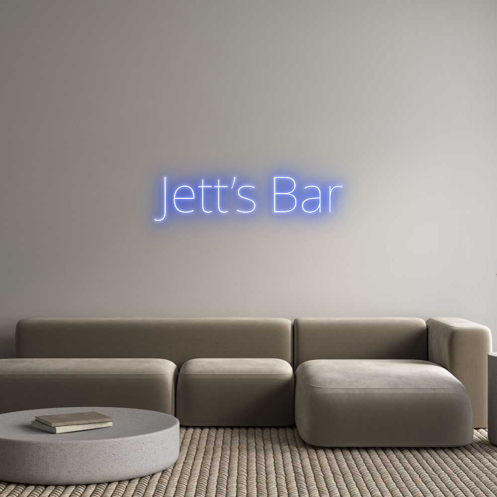 Custom Neon Text- Jett’s Bar