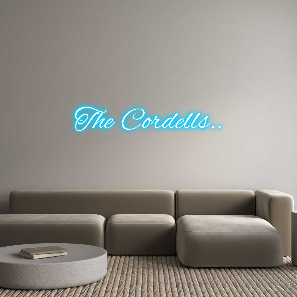 Custom Neon Text - The Cordells..