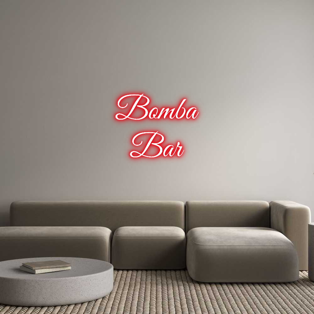 Custom Neon Text- Bomba
Bar