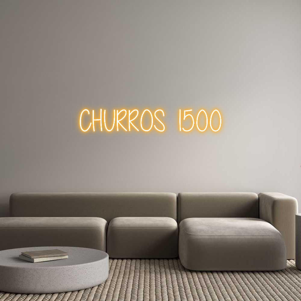 Custom Neon Text- CHURROS 1500