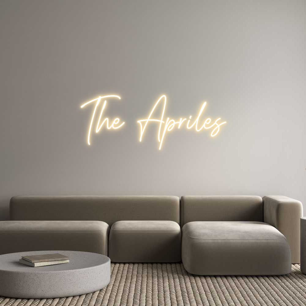 Custom Neon Text- The Apriles