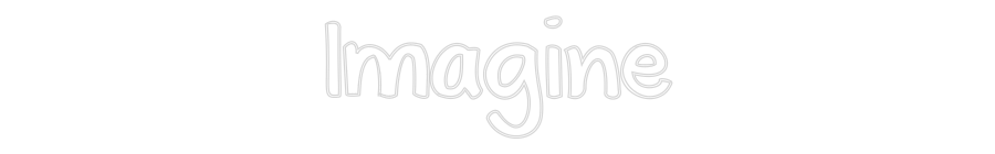 Custom Neon Text - Imagine