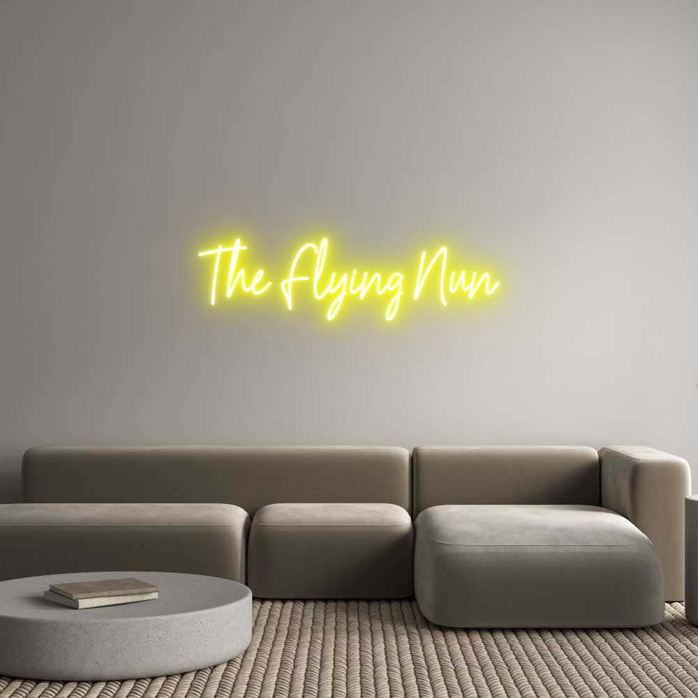 Custom Neon Text- The Flying Nun