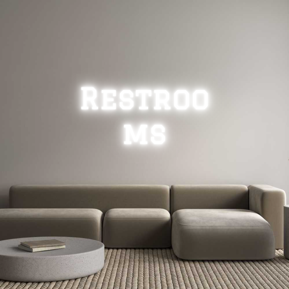 Custom Neon Text - Restroo
ms