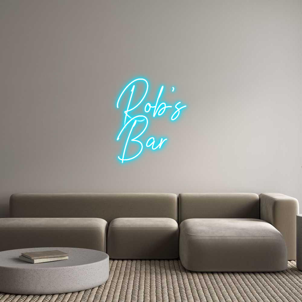 Custom Neon Text- Rob’s
Bar