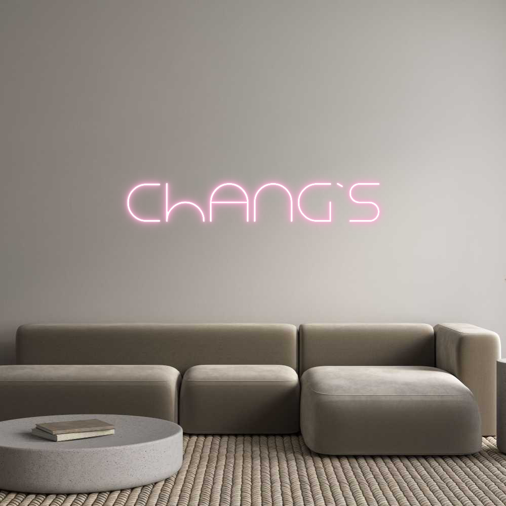 Custom Neon Text- Chang’s