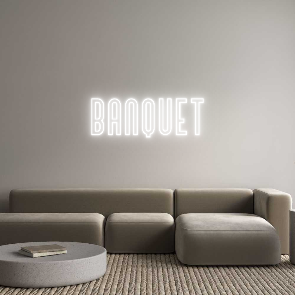 Custom Neon Text - Banquet