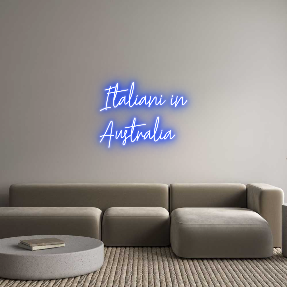 Custom Neon Text- Italiani in
...