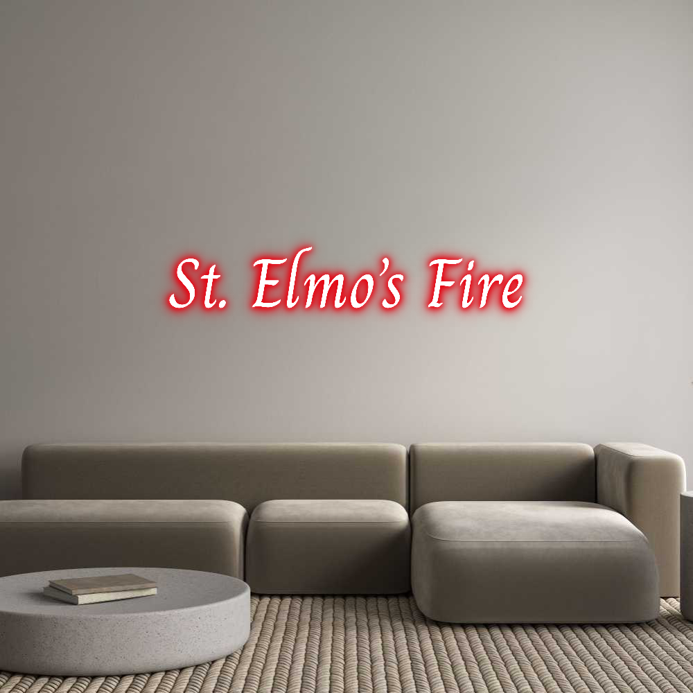 Custom Neon Text- St. Elmo’s Fire