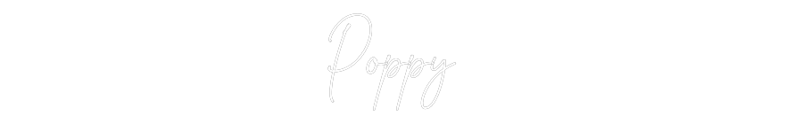 Custom Neon Text - Poppy