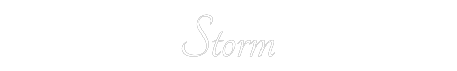 Custom Neon Text- Storm