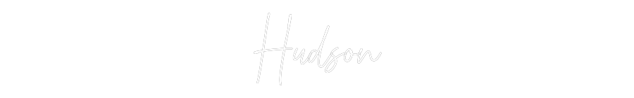 Custom Neon Text- Hudson