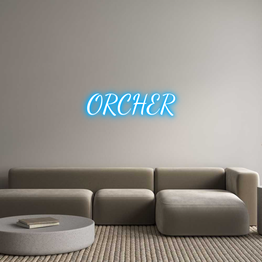 Custom Neon Text- ORCHER