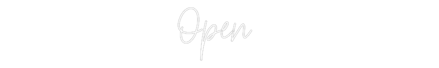 Custom Neon Text- Open