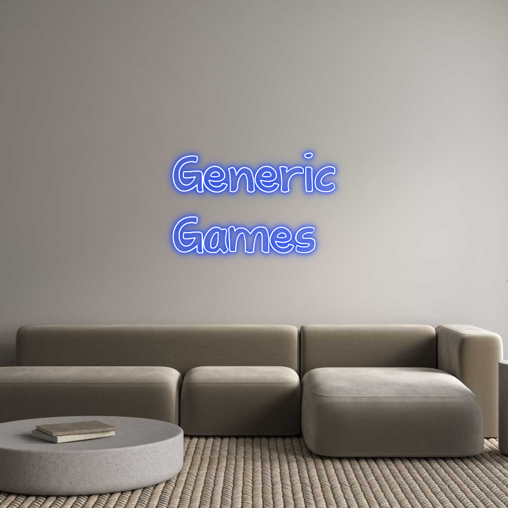 Custom Neon Text- Generic
Games