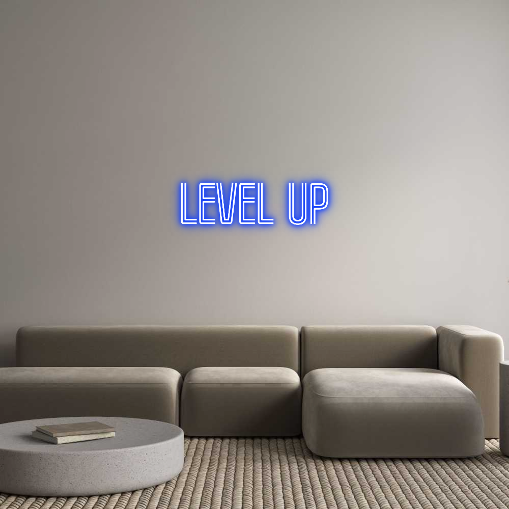 Custom Neon Text- Level Up