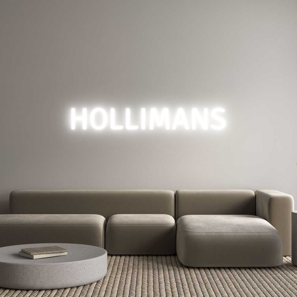 Custom Neon Text- HOLLIMANS