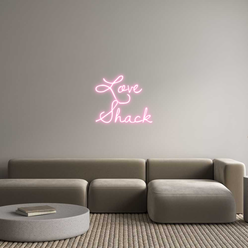 Custom Neon Text- Love 
Shack